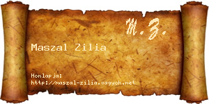 Maszal Zilia névjegykártya